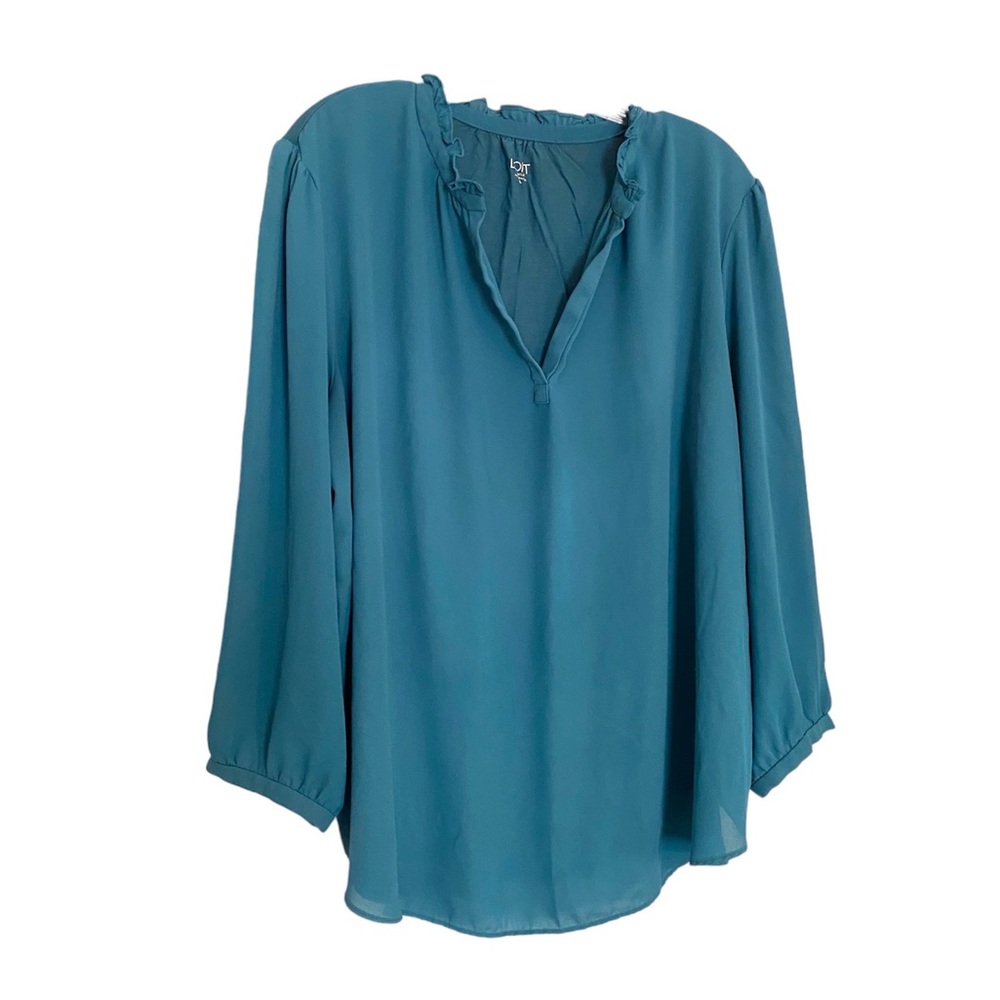 Loft Teal Top